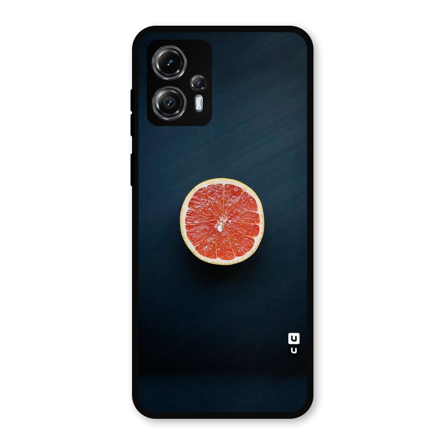 Orange Design Metal Back Case for Moto G13
