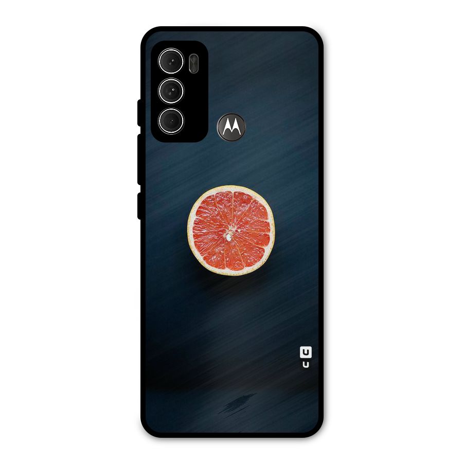 Orange Design Metal Back Case for Moto G60