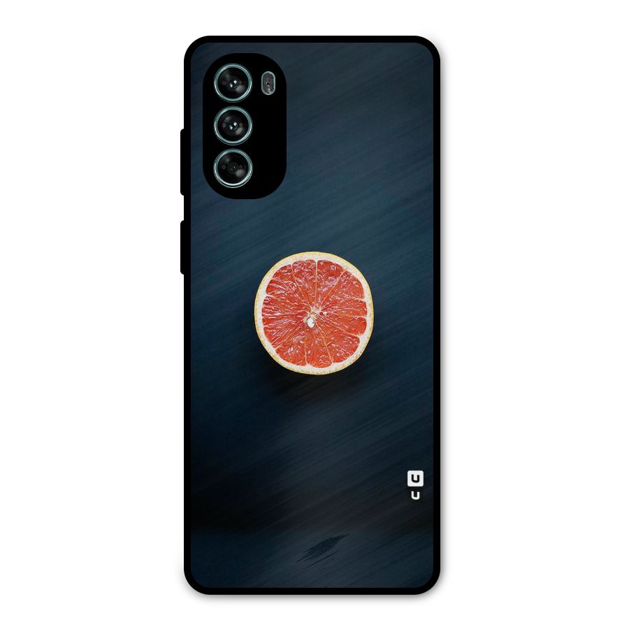 Orange Design Metal Back Case for Moto G62