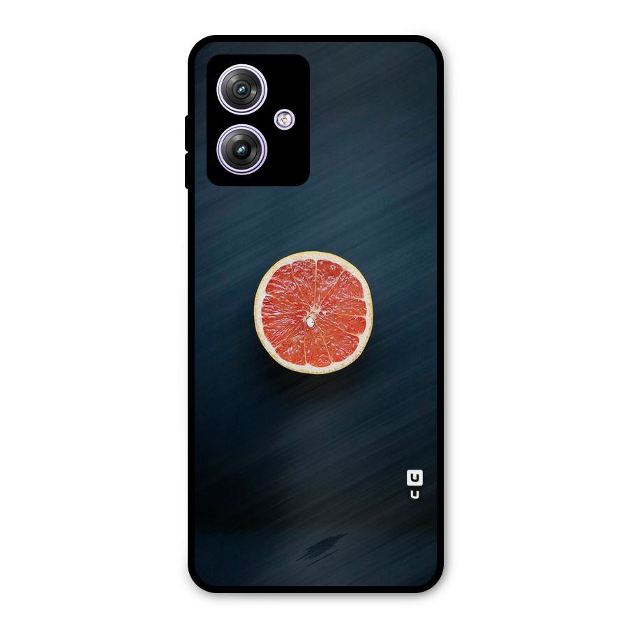 Orange Design Metal Back Case for Moto G64