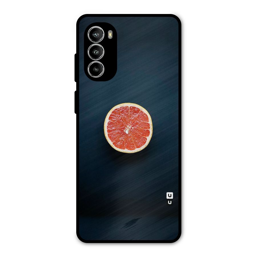 Orange Design Metal Back Case for Moto G82