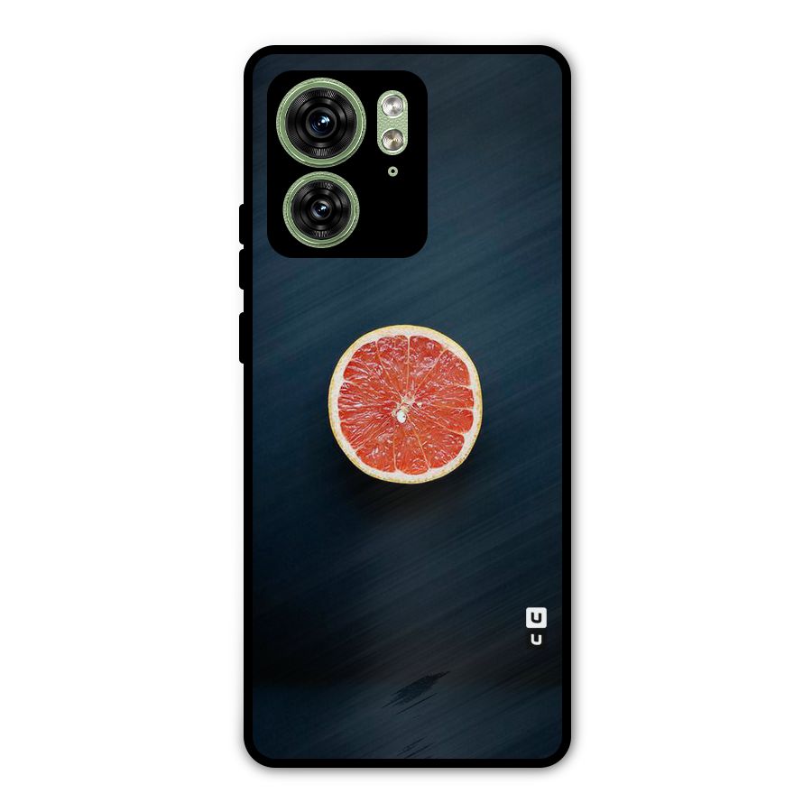 Orange Design Metal Back Case for Motorola Edge 40 5G