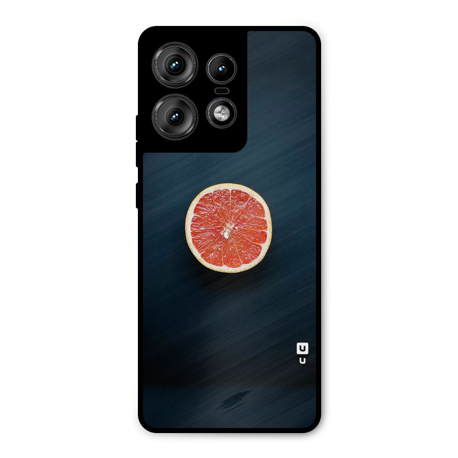 Orange Design Metal Back Case for Motorola Edge 50 Pro