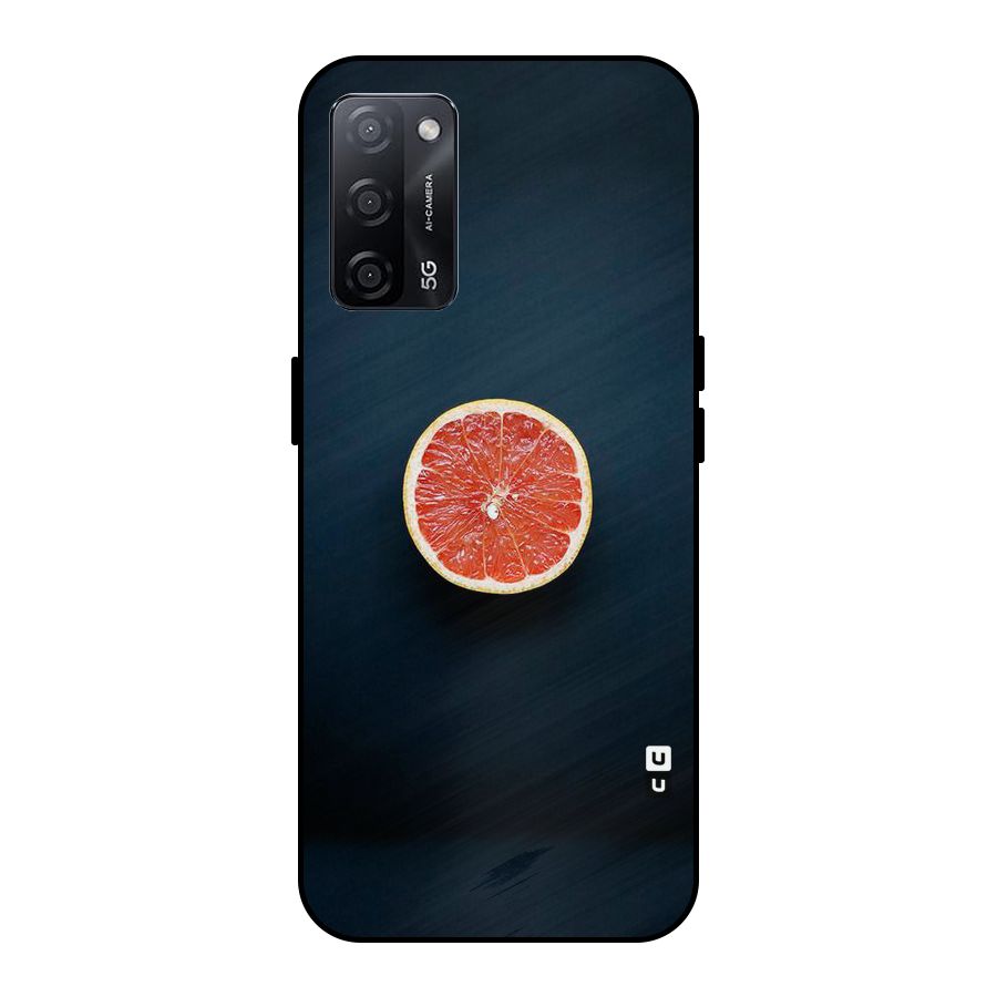 Orange Design Metal Back Case for Oppo A53s 5G