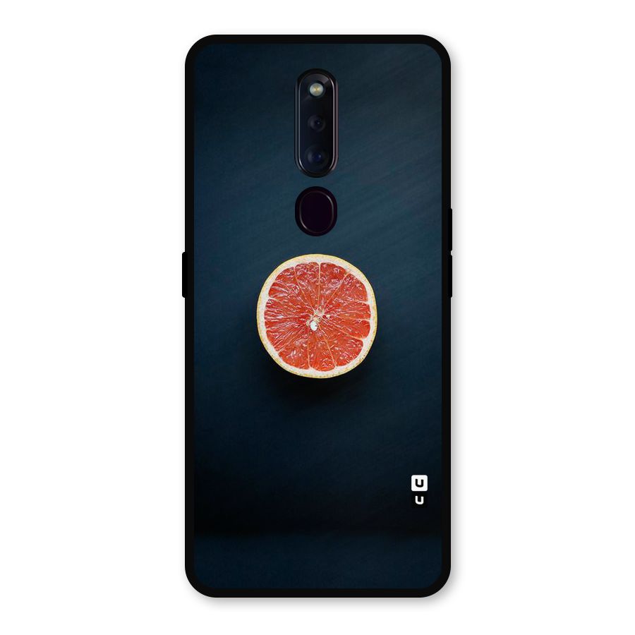 Orange Design Metal Back Case for Oppo F11 Pro
