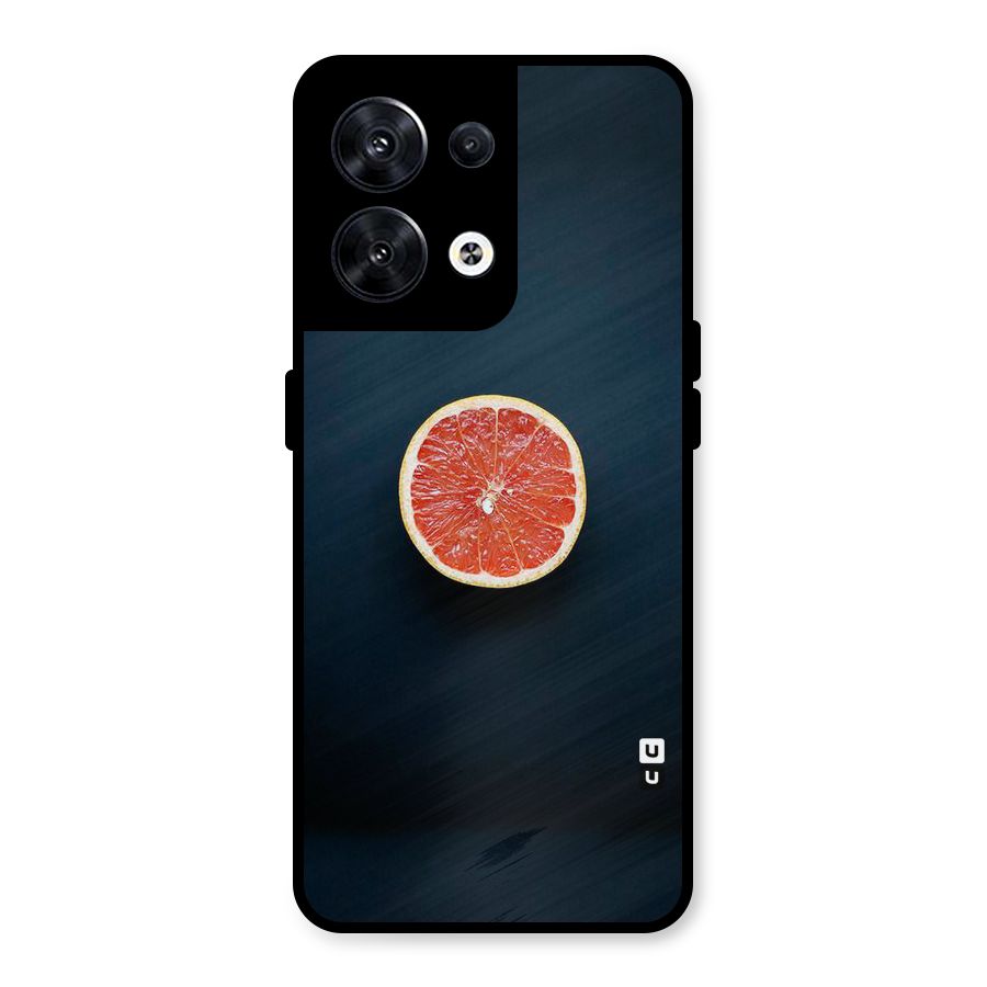 Orange Design Metal Back Case for Oppo Reno8 5G