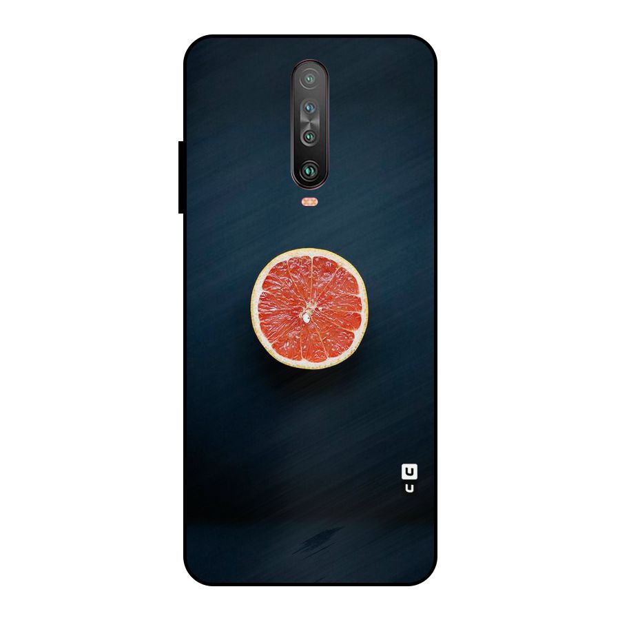 Orange Design Metal Back Case for Poco X2
