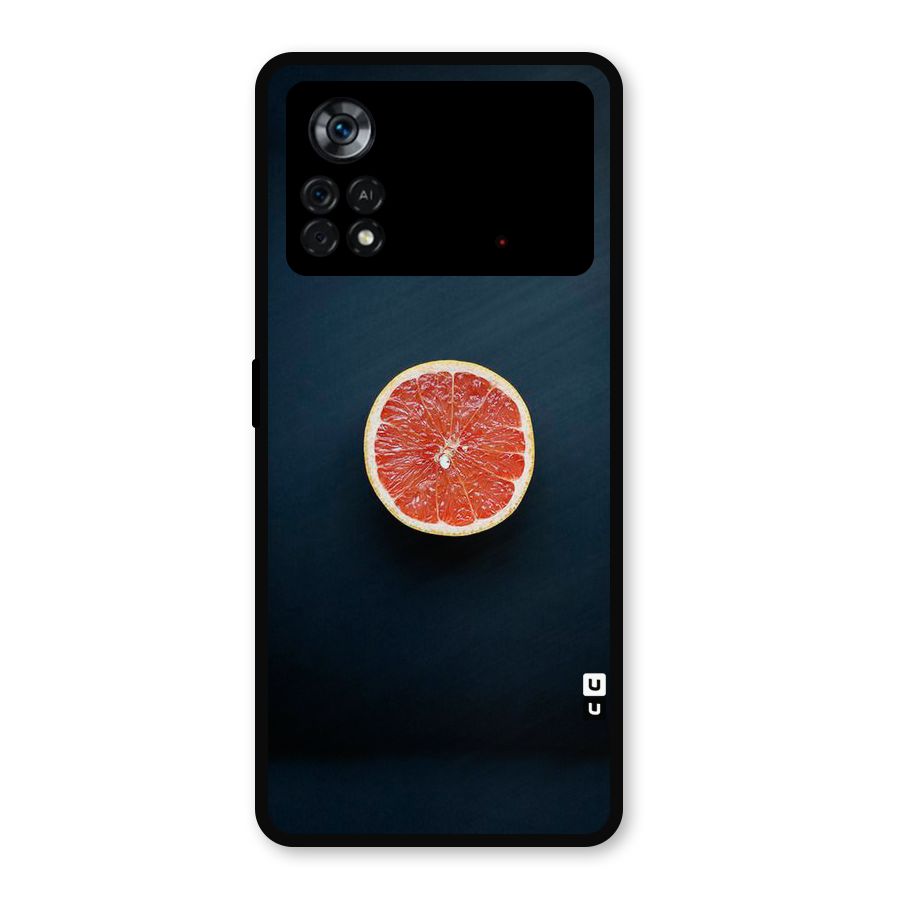 Orange Design Metal Back Case for Poco X4 Pro 5G