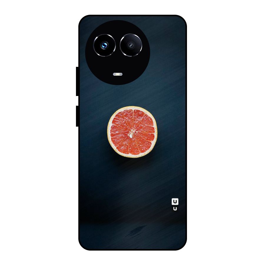 Orange Design Metal Back Case for Realme 11 5G