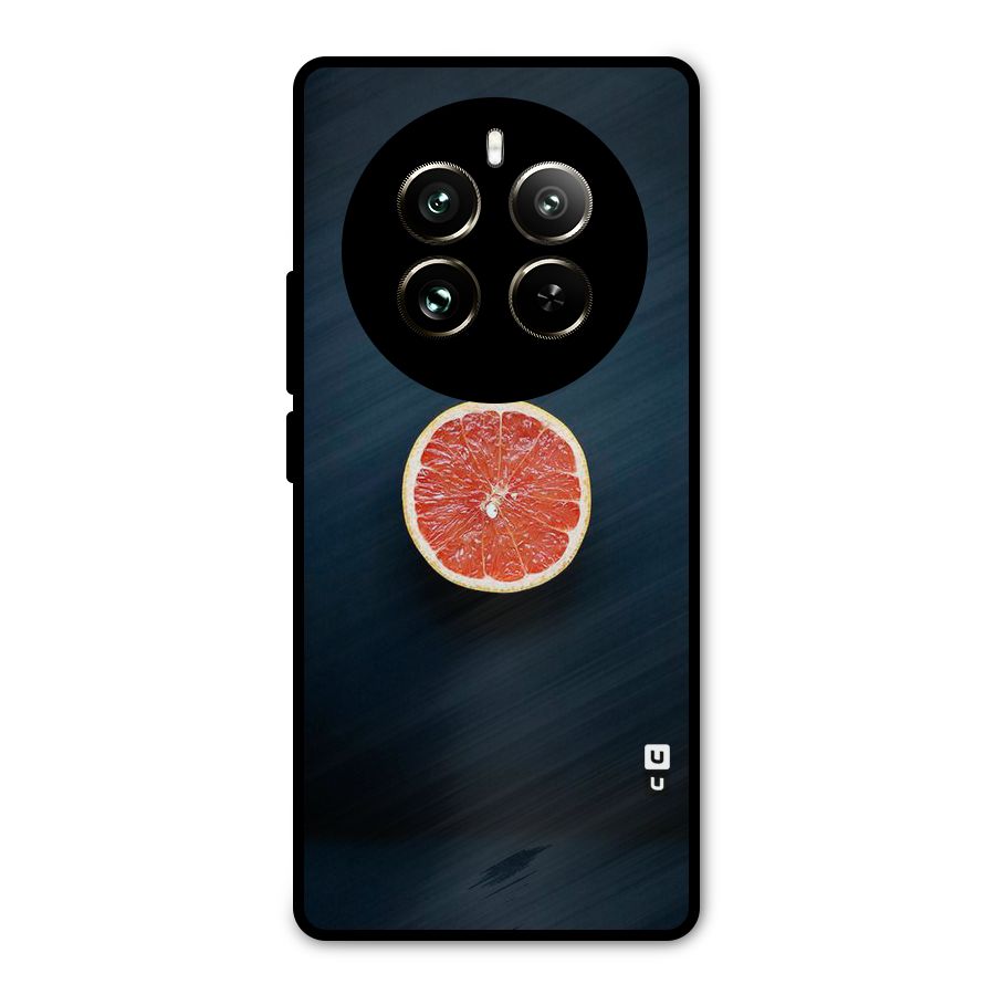 Orange Design Metal Back Case for Realme 12 Pro