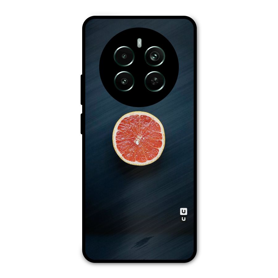 Orange Design Metal Back Case for Realme 12 Pro Plus
