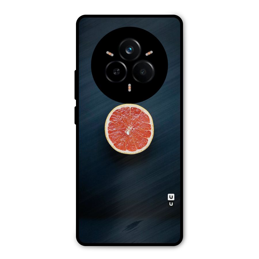Orange Design Metal Back Case for Realme 14 Pro