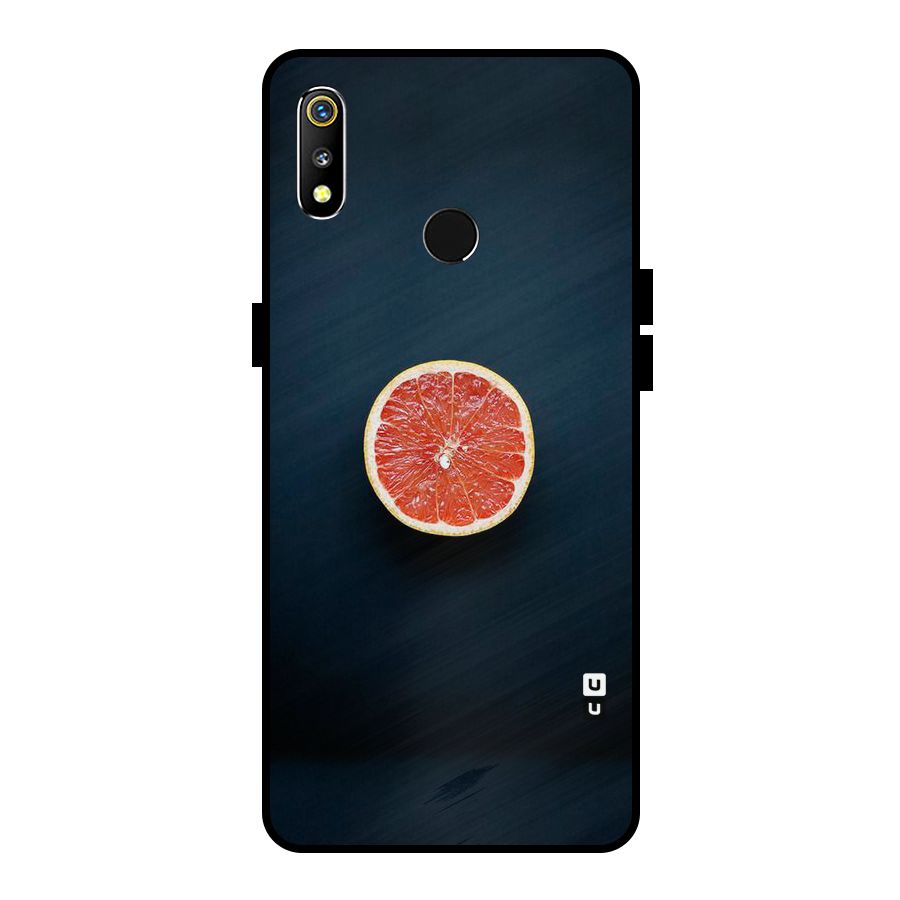 Orange Design Metal Back Case for Realme 3