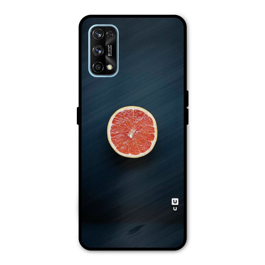 Orange Design Metal Back Case for Realme 7 Pro