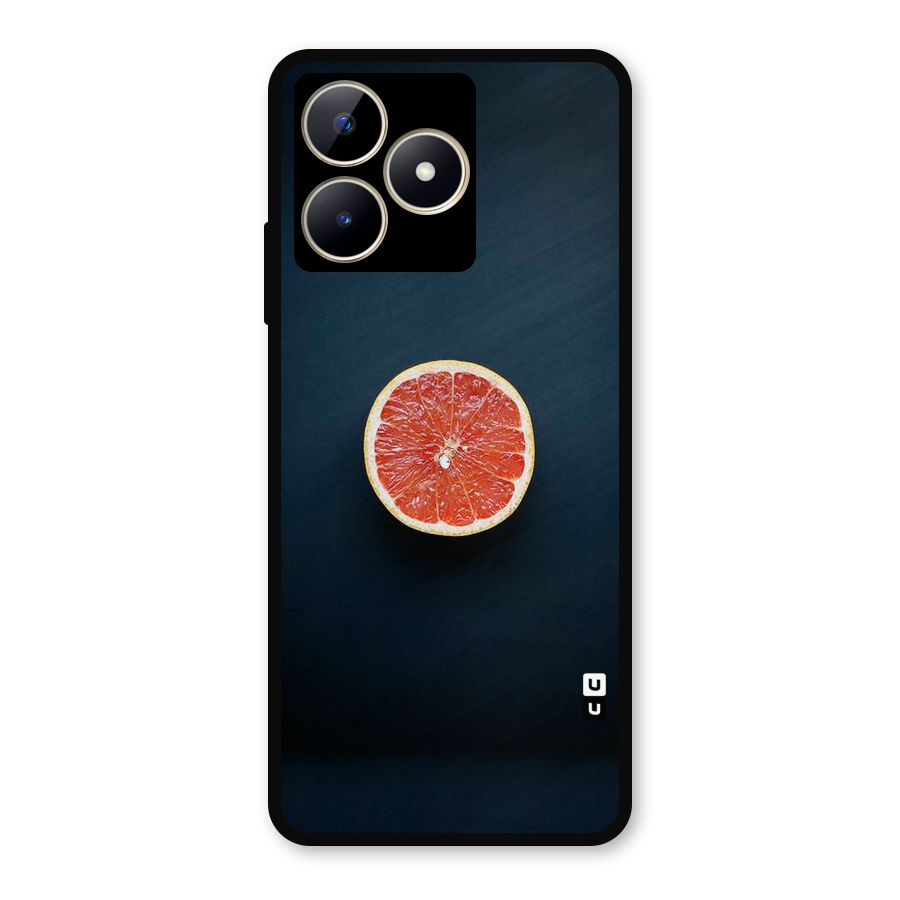 Orange Design Metal Back Case for Realme C53