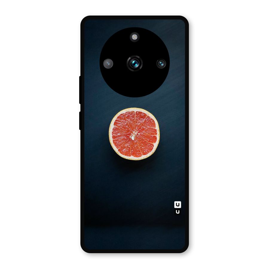 Orange Design Metal Back Case for Realme Narzo 60 Pro