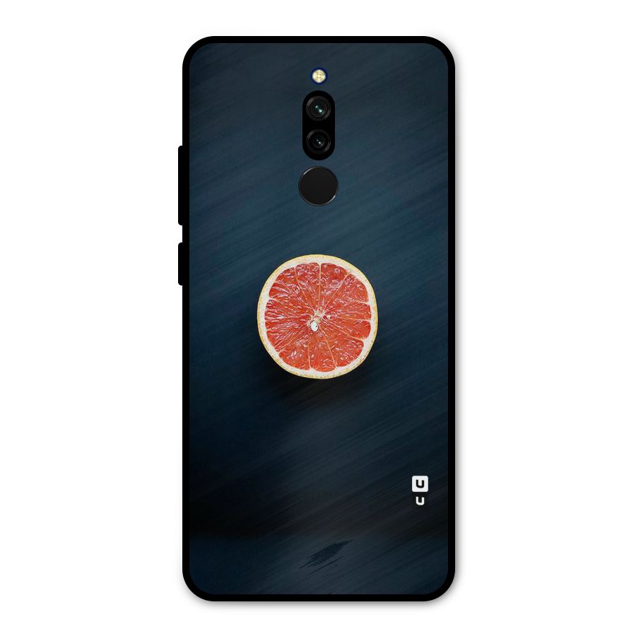 Orange Design Metal Back Case for Redmi 8
