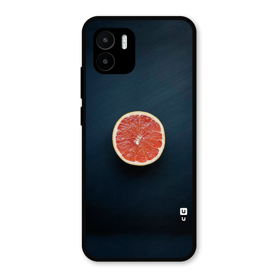 Orange Design Metal Back Case for Redmi A2