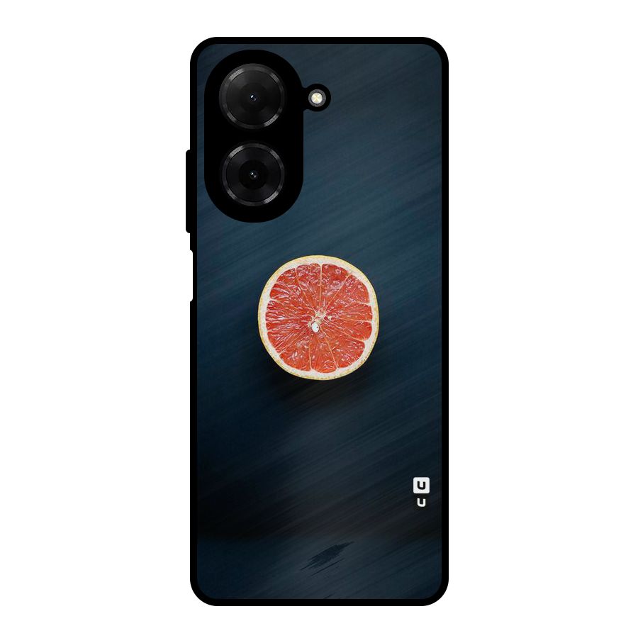 Orange Design Metal Back Case for Redmi A5 4G