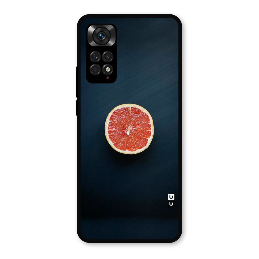Orange Design Metal Back Case for Redmi Note 11s