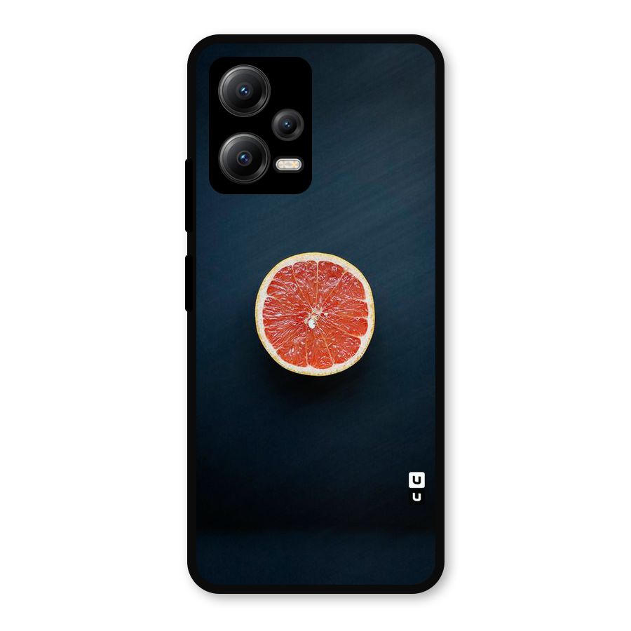 Orange Design Metal Back Case for Redmi Note 12 5G