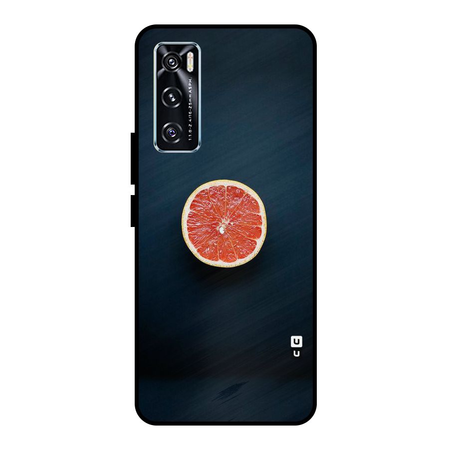 Orange Design Metal Back Case for Vivo V20 SE
