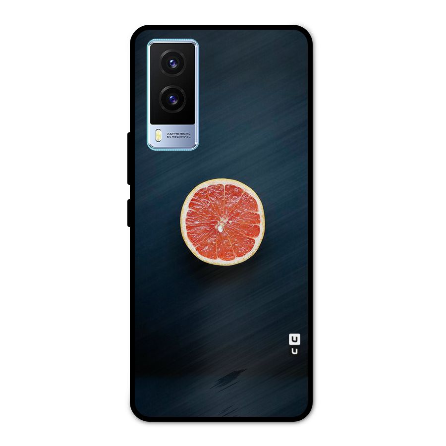 Orange Design Metal Back Case for Vivo V21e 5G