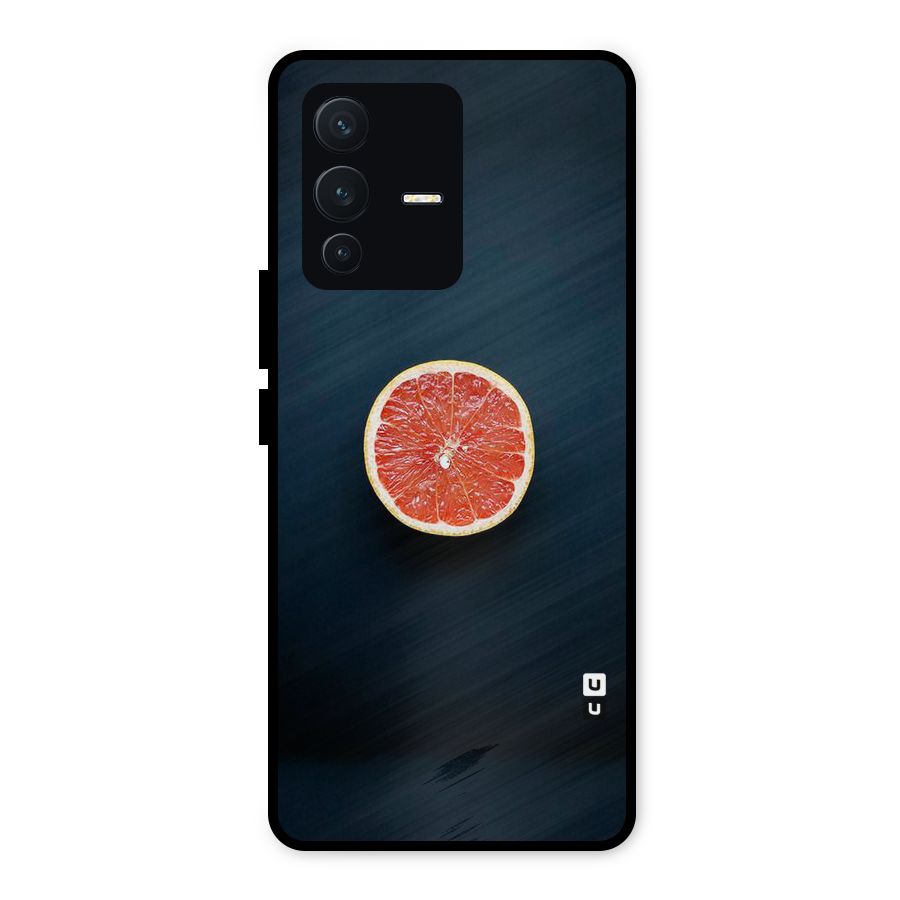 Orange Design Metal Back Case for Vivo V23 5G