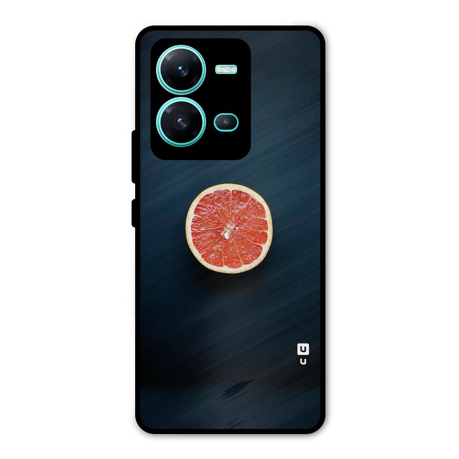 Orange Design Metal Back Case for Vivo V25