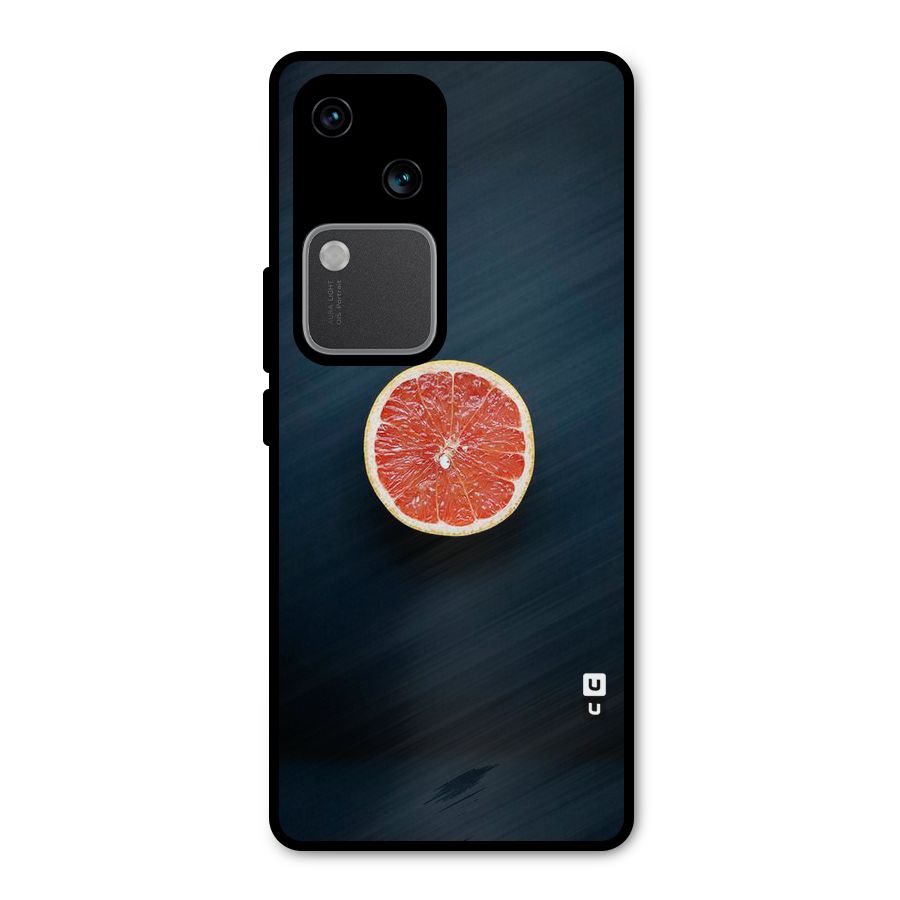 Orange Design Metal Back Case for Vivo V30