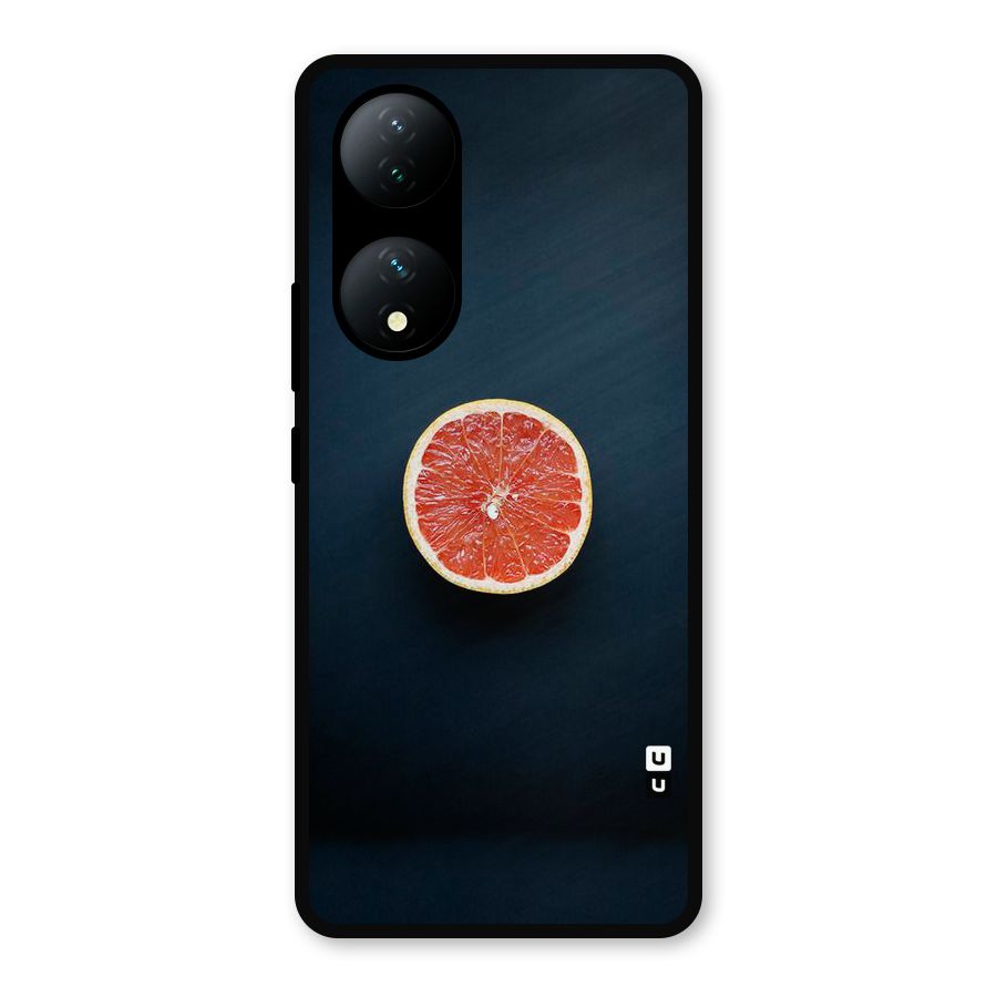 Orange Design Metal Back Case for Vivo Y100a
