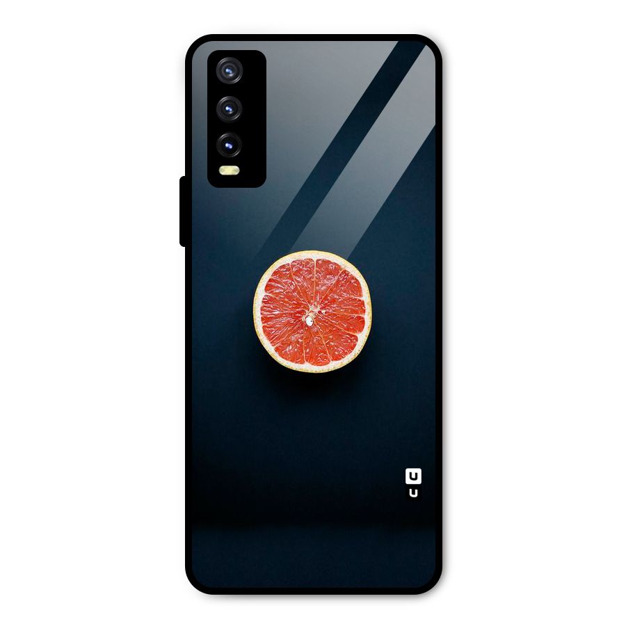 Orange Design Metal Back Case for Vivo Y20i