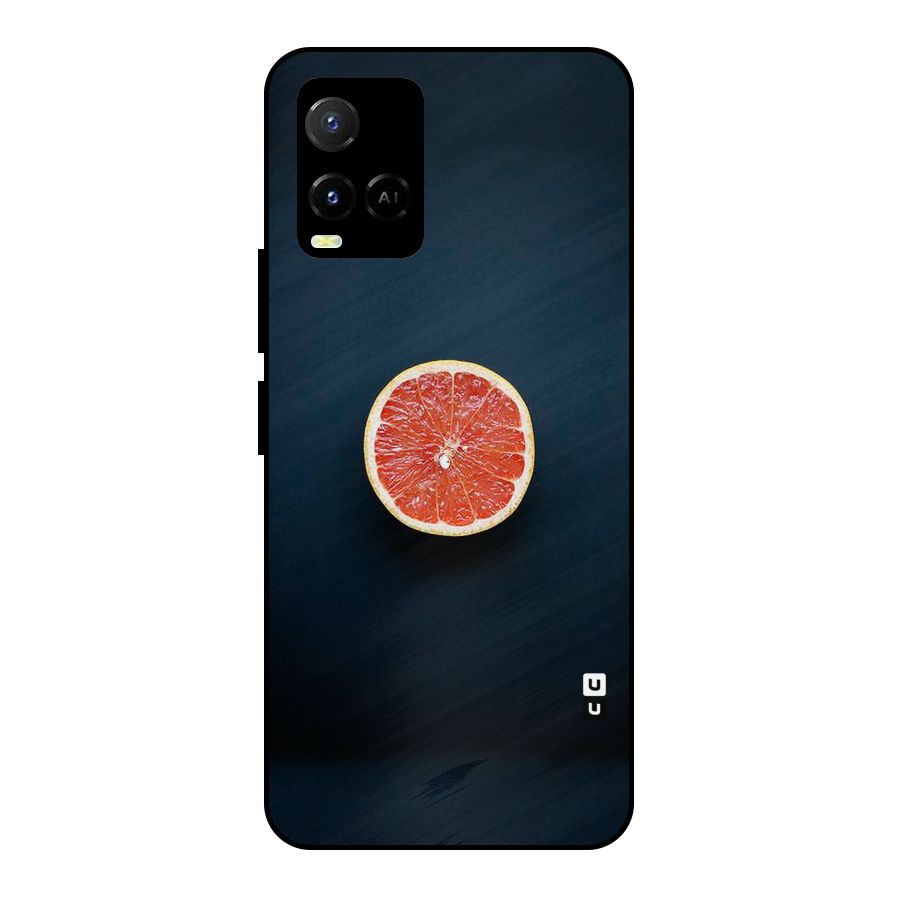 Orange Design Metal Back Case for Vivo Y21