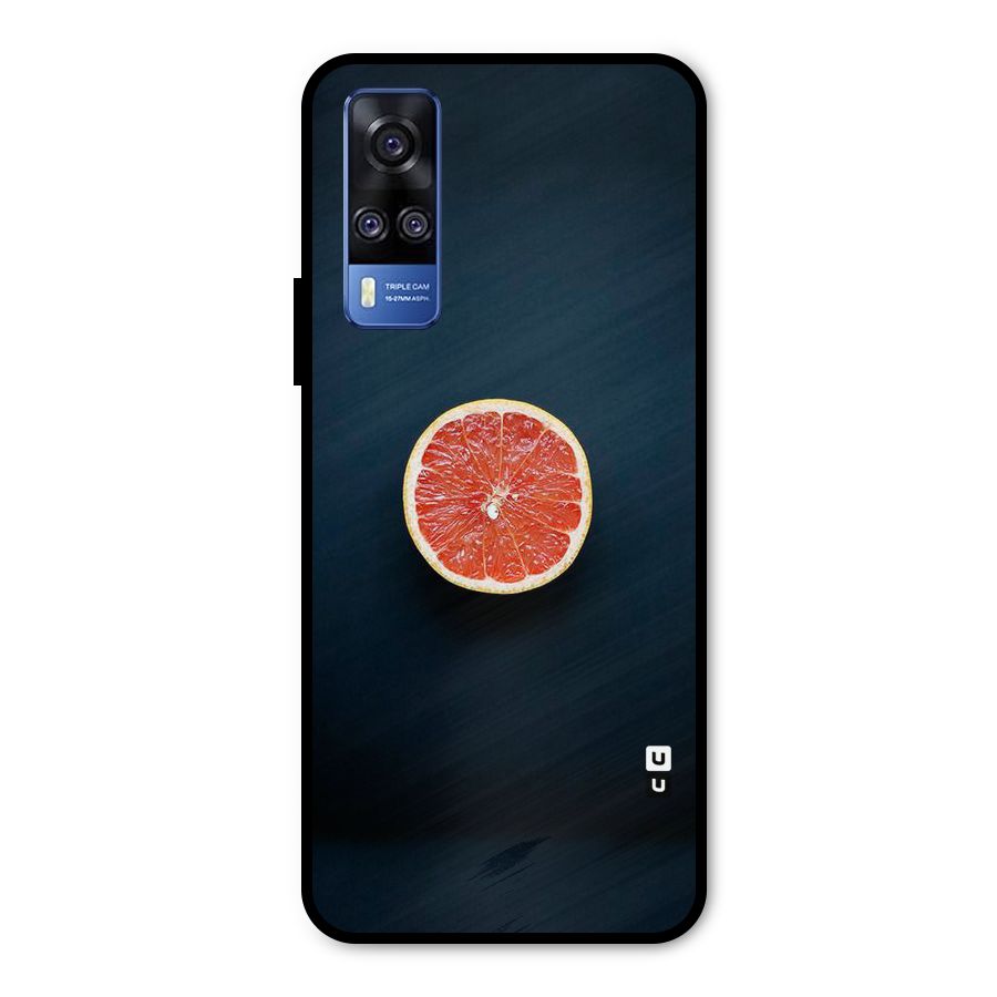 Orange Design Metal Back Case for Vivo Y51A