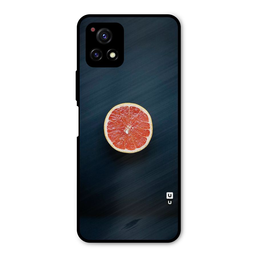 Orange Design Metal Back Case for Vivo Y72 5G