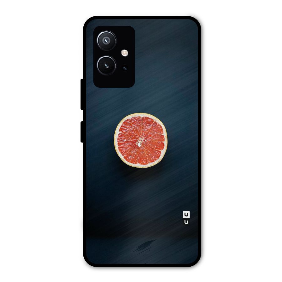 Orange Design Metal Back Case for Vivo Y75 5G