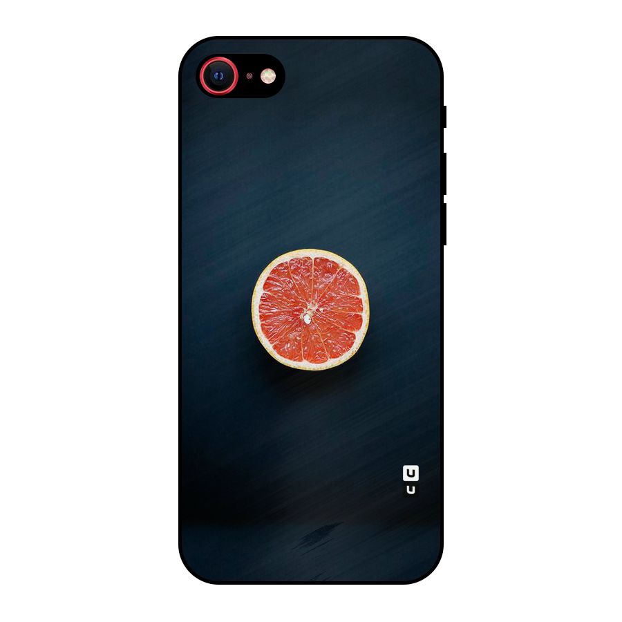Orange Design Metal Back Case for iPhone SE 2022