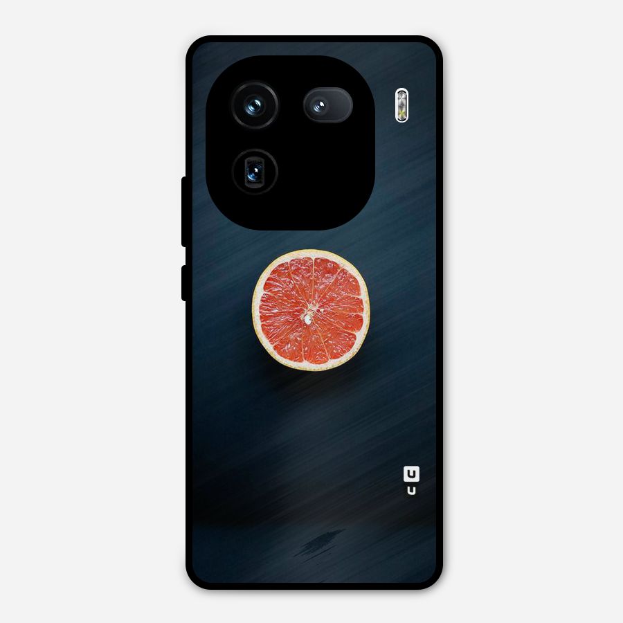 Orange Design Metal Back Case for iQOO 12