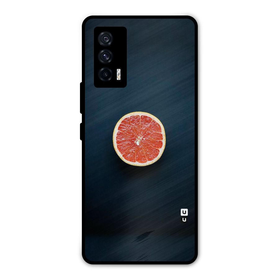 Orange Design Metal Back Case for iQOO 7 5G