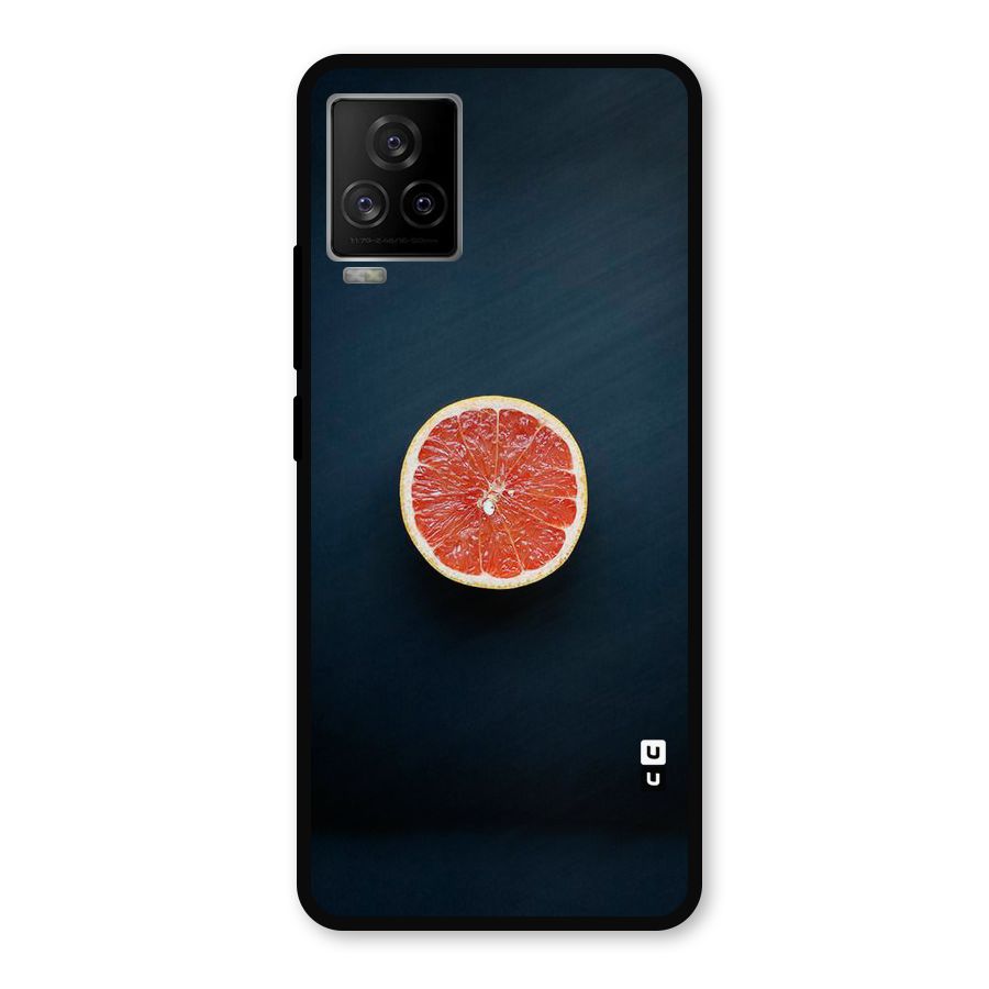 Orange Design Metal Back Case for iQOO 7 Legend 5G