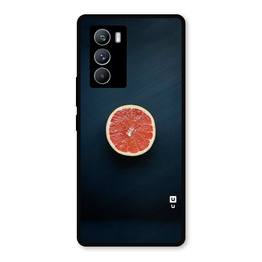 Orange Design Metal Back Case for iQOO 9 SE