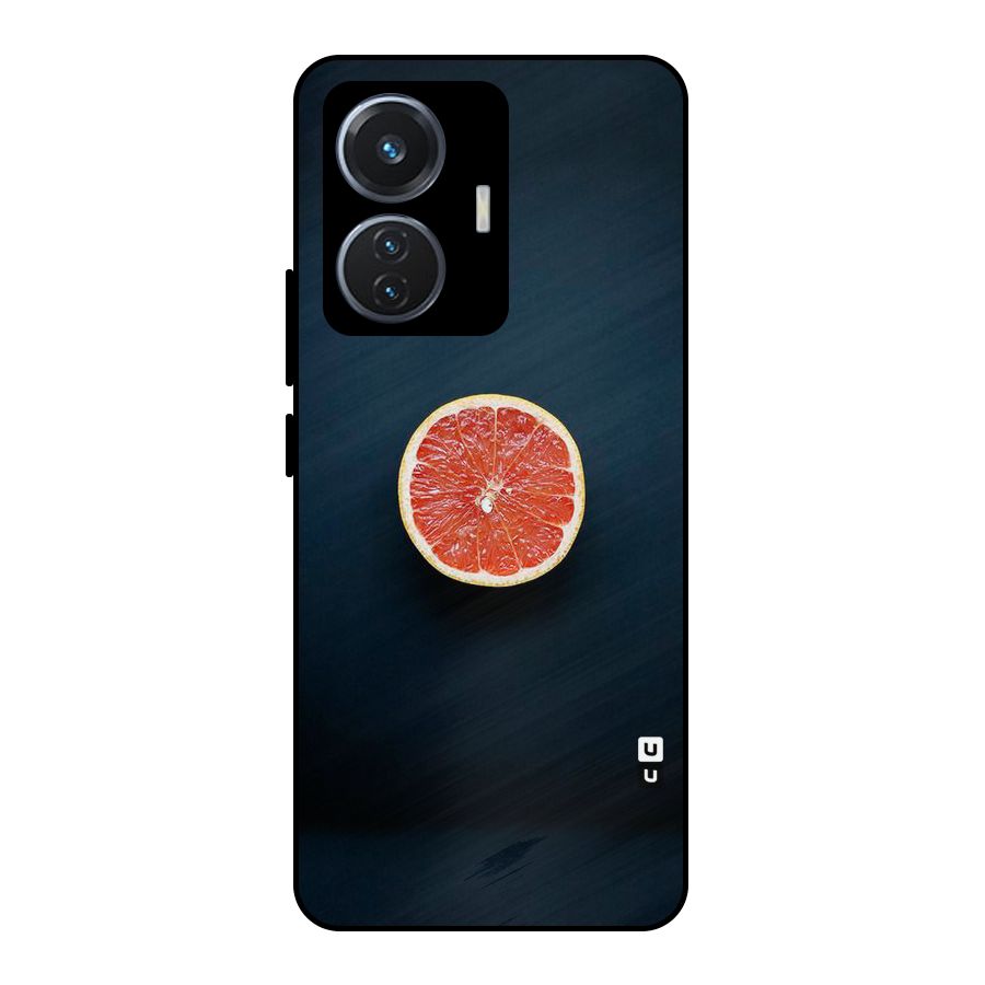 Orange Design Metal Back Case for iQOO Z6 44W