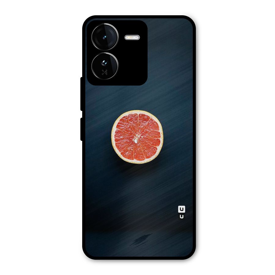 Orange Design Metal Back Case for iQOO Z9