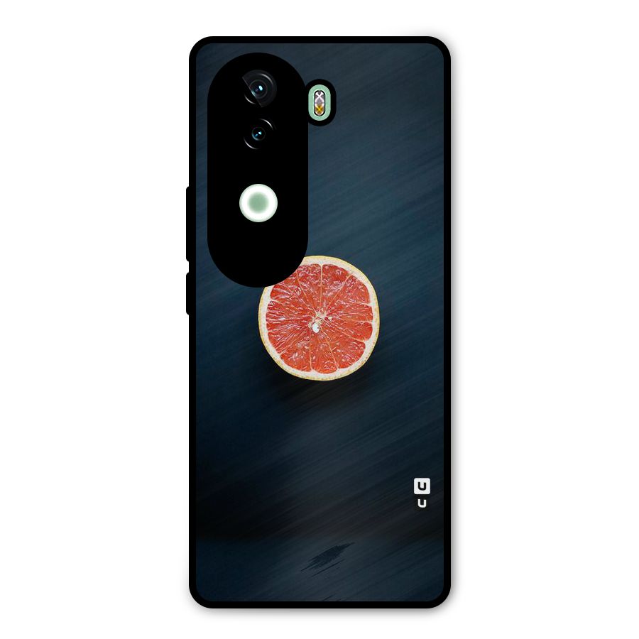 Orange Design Metal Back Case for iQOO Z9s