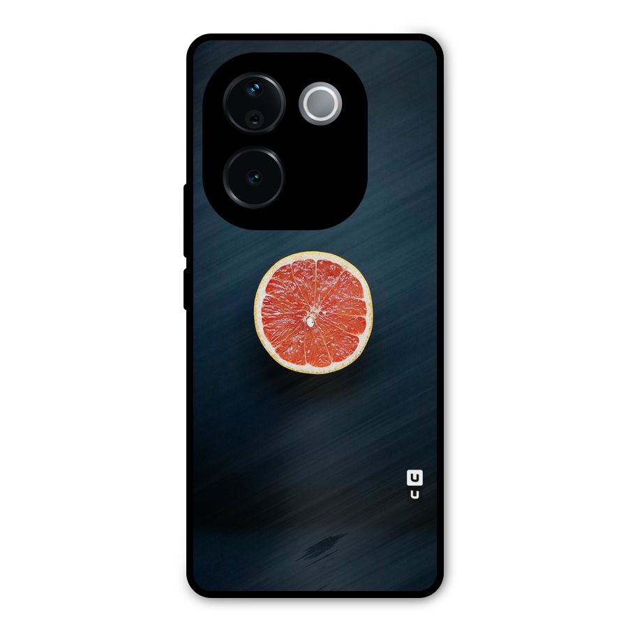 Orange Design Metal Back Case for iQOO Z9s Pro