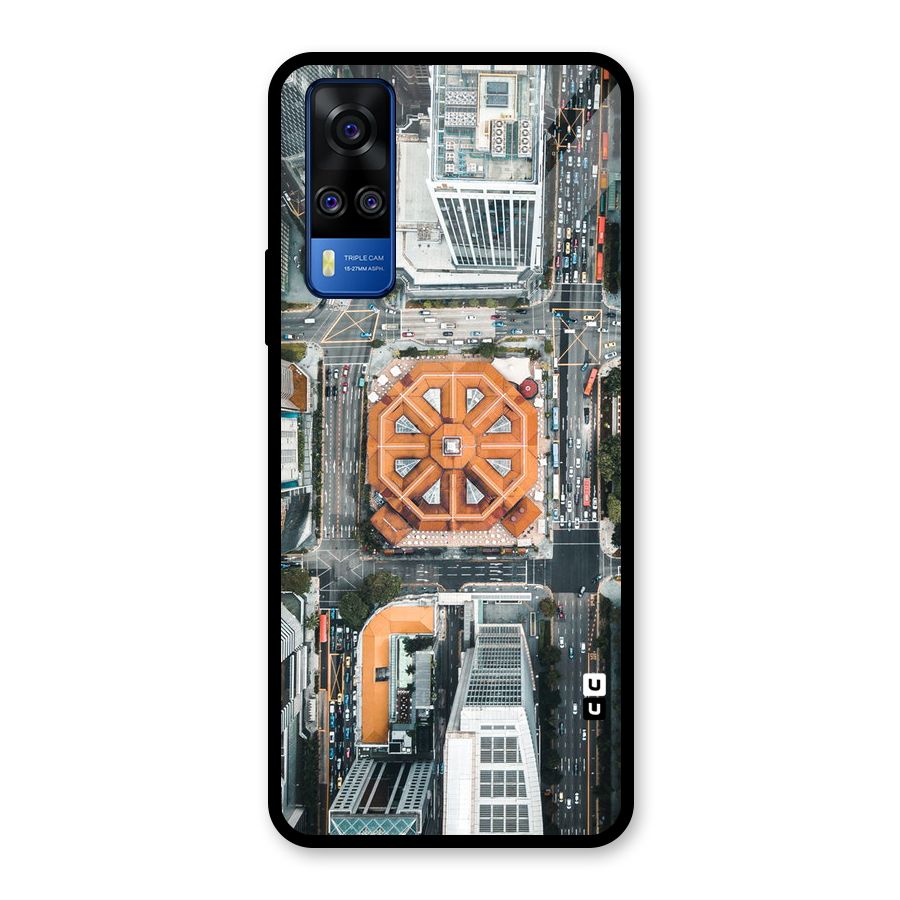 Orange Dome Glass Back Case for Vivo Y31