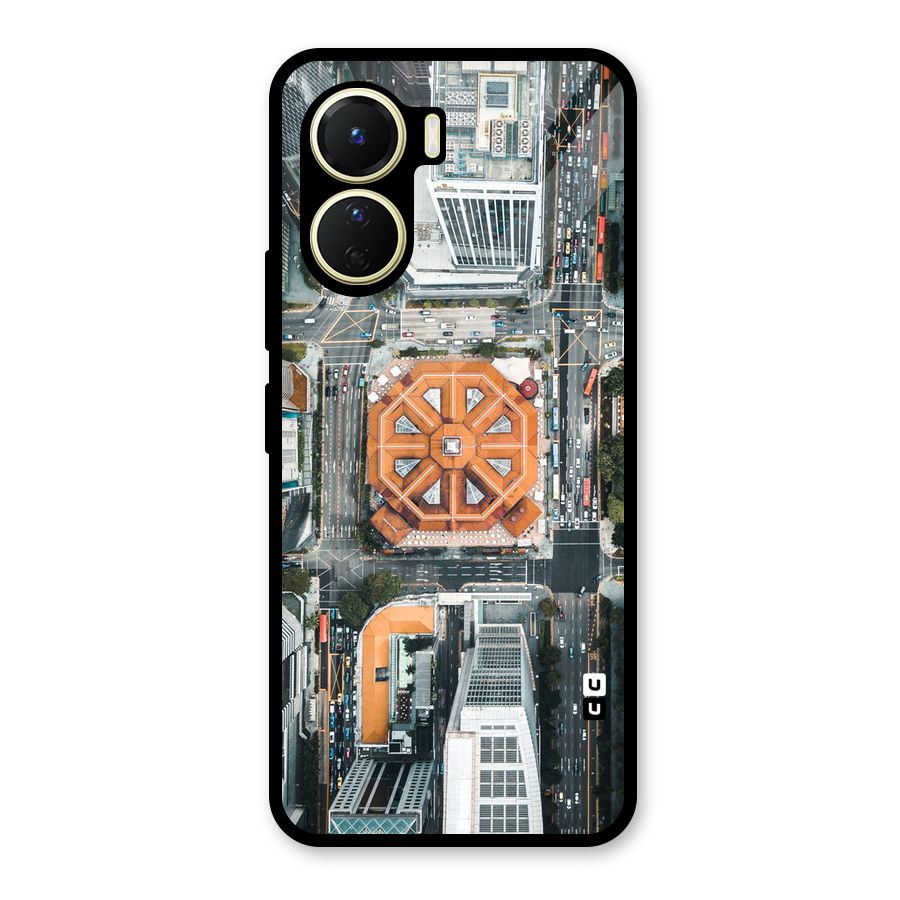 Orange Dome Glass Back Case for Vivo Y56