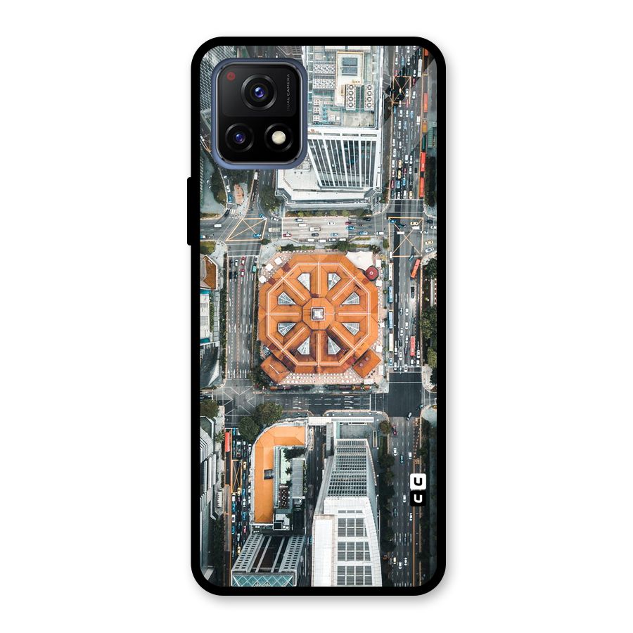 Orange Dome Glass Back Case for Vivo Y72 5G