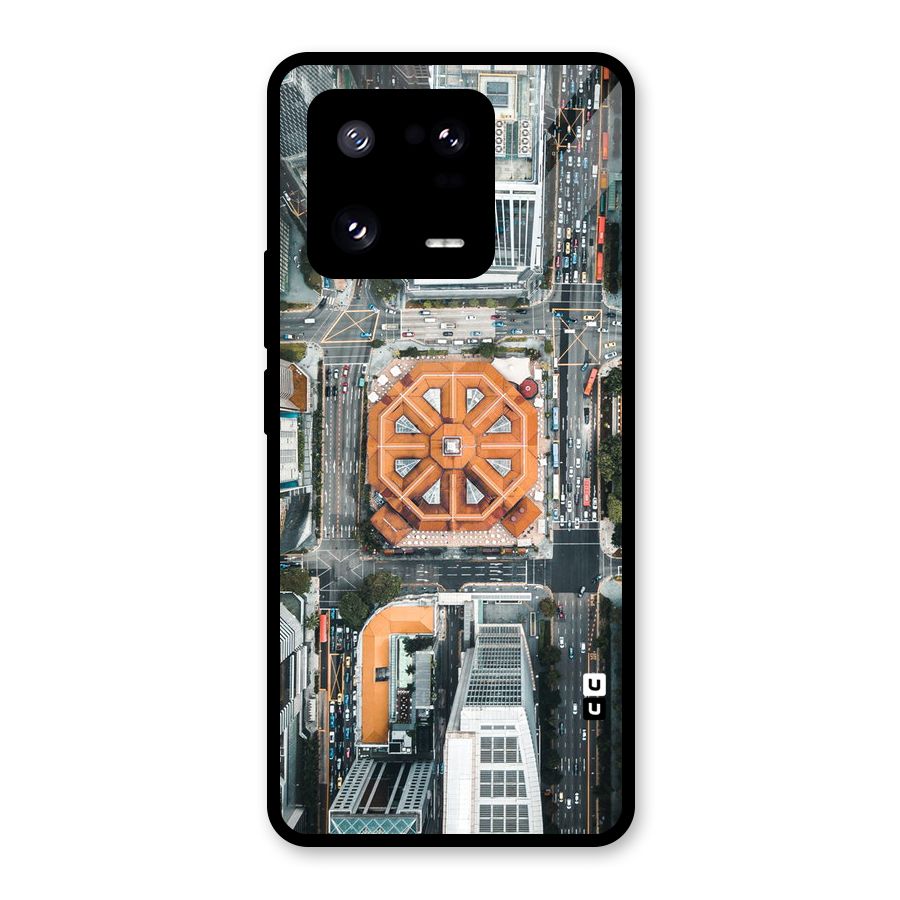 Orange Dome Glass Back Case for Xiaomi 13 Pro