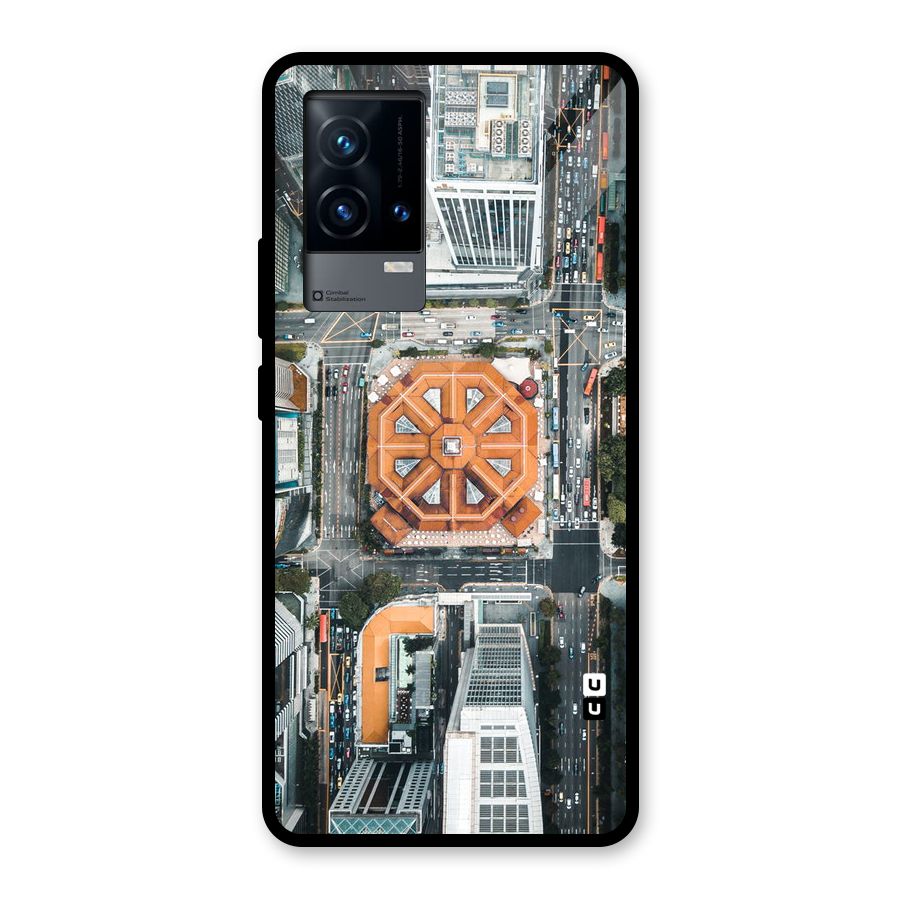 Orange Dome Glass Back Case for iQOO 9 5G